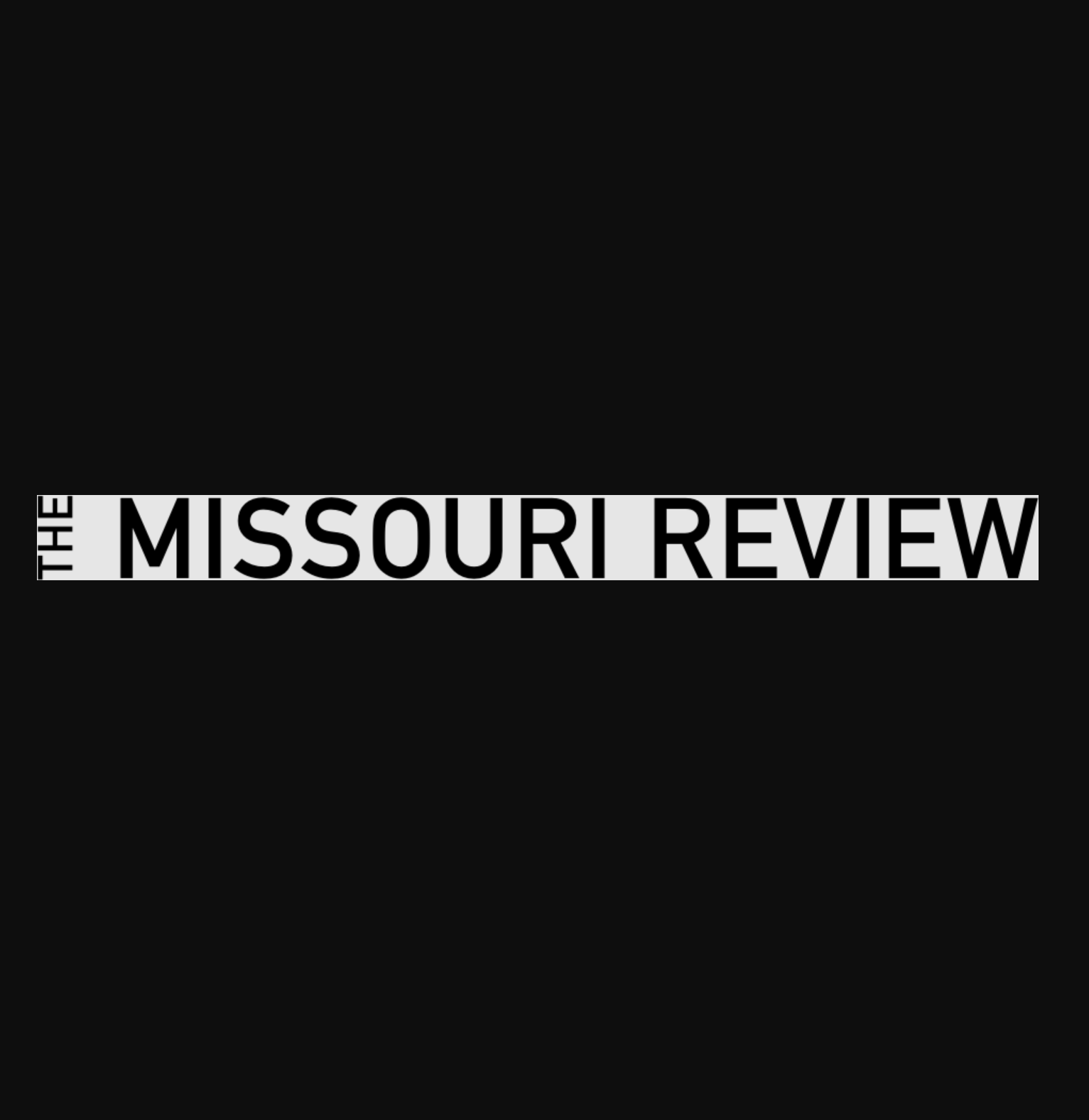 Cover of The Missouri Review