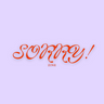 Sorry! Zine logo