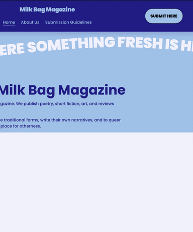 Milk Bag latest issue