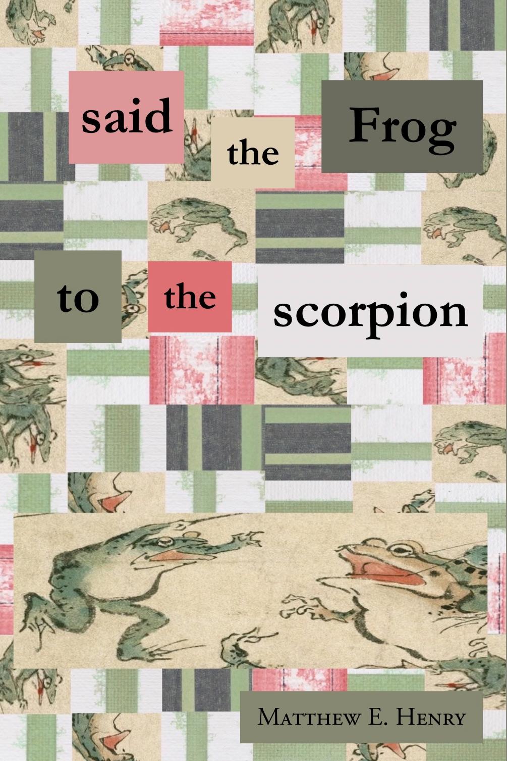 Book cover of said the Frog to the scorpion  by MEH