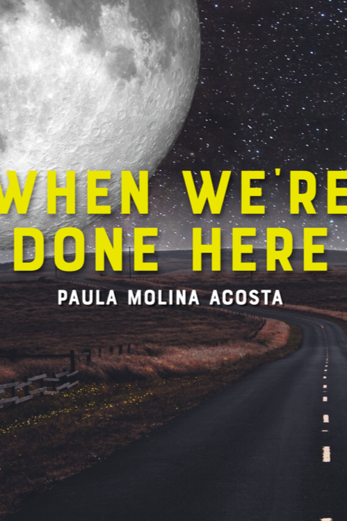 Book cover of When We're Done Here by paula