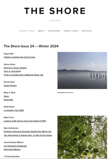 The Shore Poetry latest issue