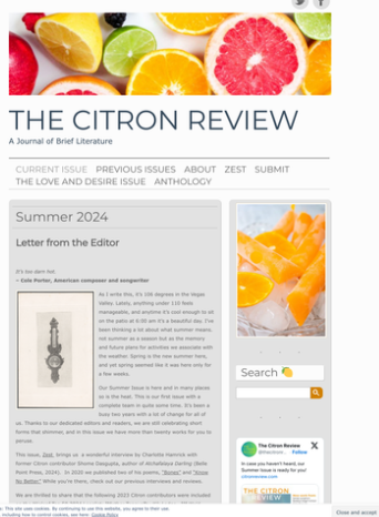 Citron Review latest issue