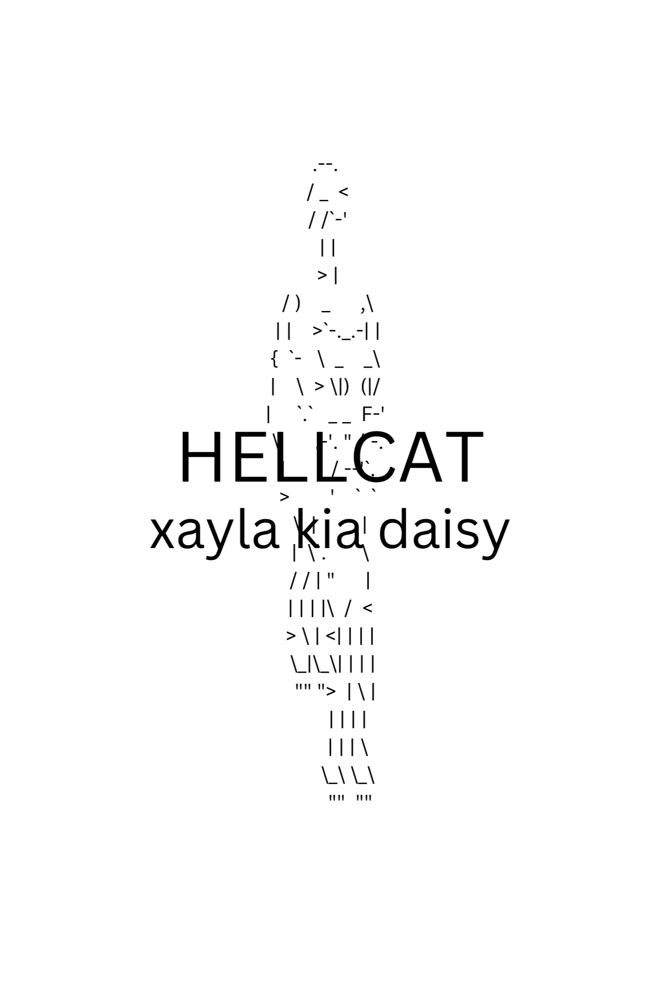 Book cover of HELLCAT by Xayla Kia Daisy