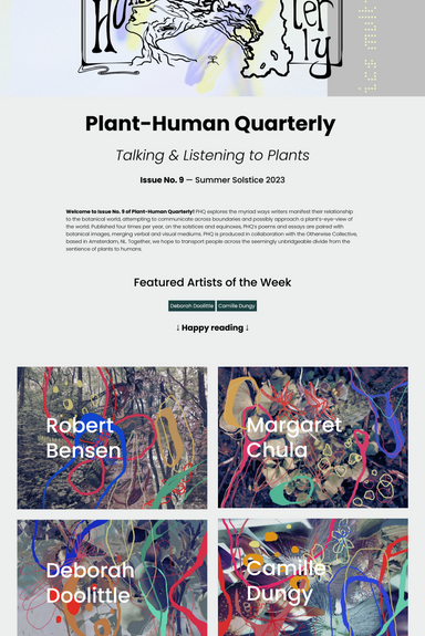 Plant-Human Quarterly latest issue