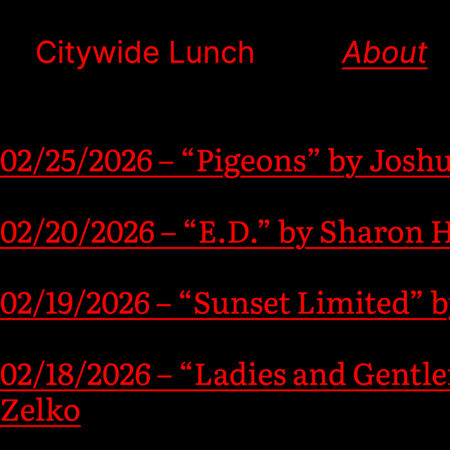 Citywide Lunch latest issue