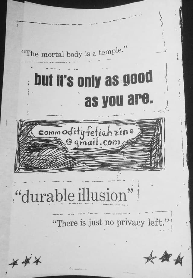 Commodity Fetish Zine latest issue