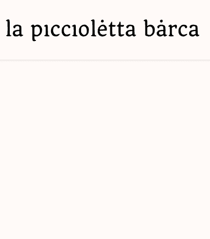 La Piccioletta Barca latest issue