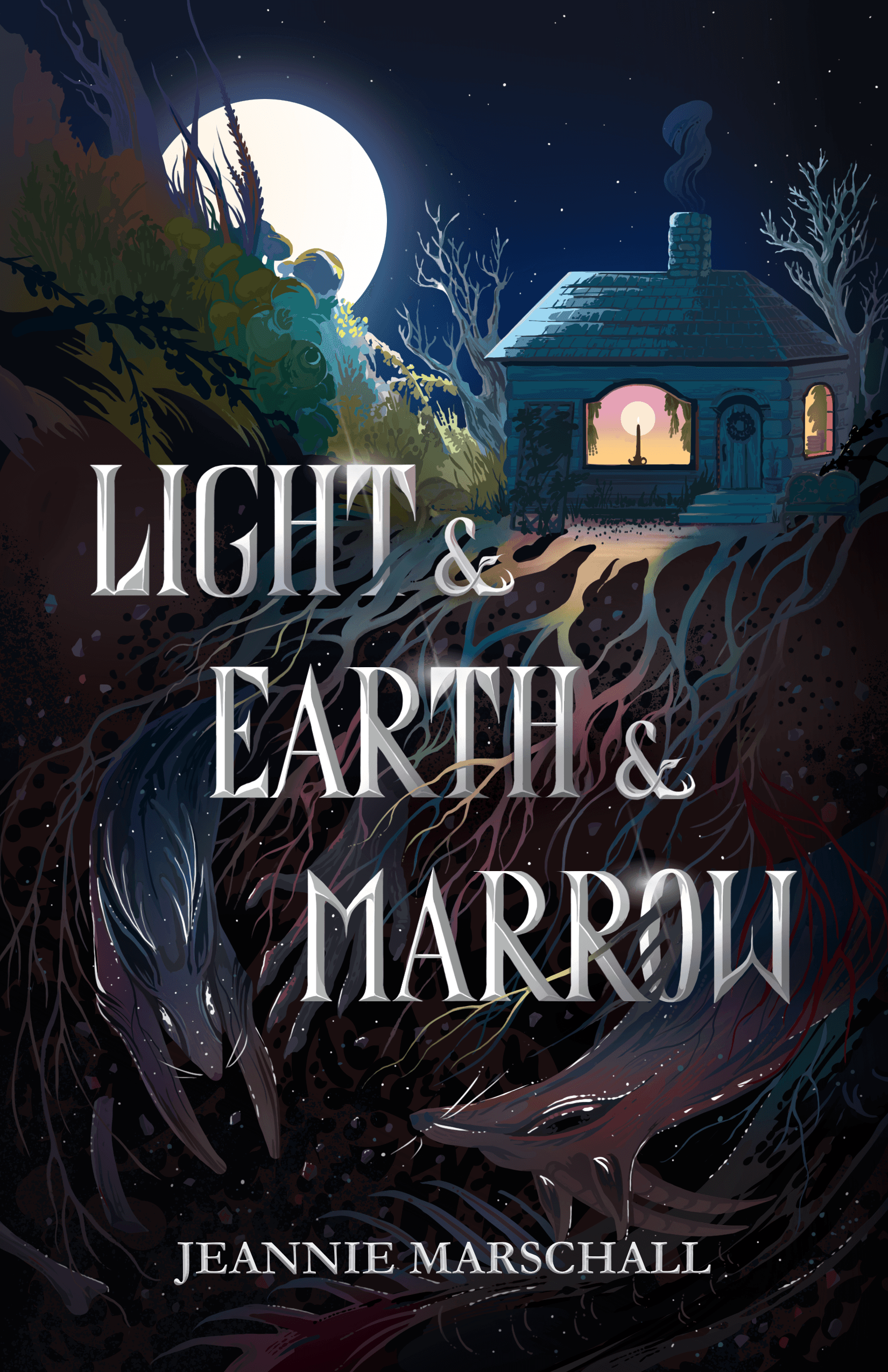 Book cover of Light & Earth & Marrow by Jeannie Marschall
